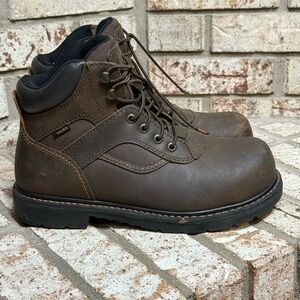 Worx by Red Wing 5607 Truss Men's 6-inch Steel Toe Waterproof Brown Work Boots